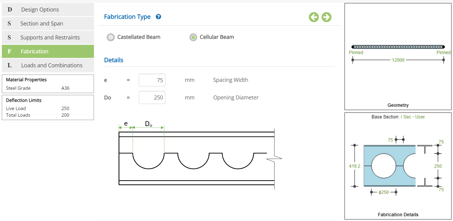 ECCBEAM Fabrication - Cellular Beam