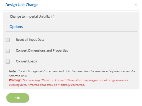 ECBASEPLATE Design Unit Change