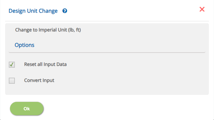 ECCOMPBEAM Design Unit Change