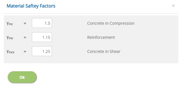 ECSLAB Material Safety Factors