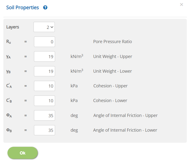 ECSLOPE Soil Parameter 1